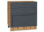 Шкаф нижний с 3-мя ящиками Сканди Graphite Softwood Дуб Вотан 816*800*480