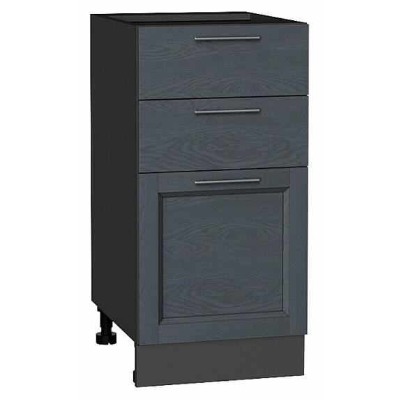 Шкаф нижний с 3-мя ящиками Сканди Graphite Softwood Graphite 816*400*480