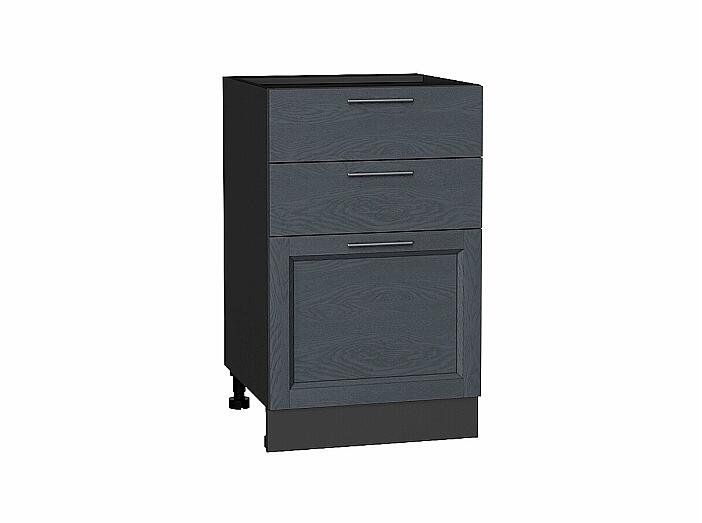 Шкаф нижний с 3-мя ящиками Сканди Graphite Softwood Graphite 816*500*480