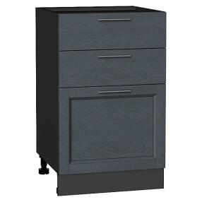 Шкаф нижний с 3-мя ящиками Сканди Graphite Softwood Graphite 816*500*480