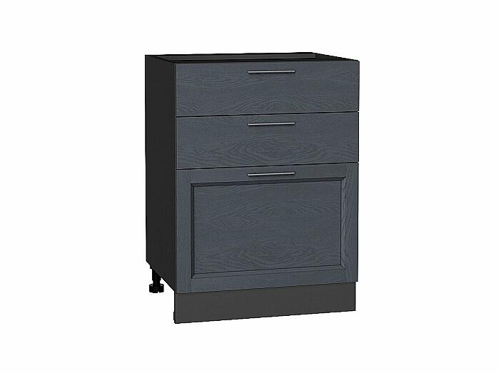 Шкаф нижний с 3-мя ящиками Сканди Graphite Softwood Graphite 816*600*480