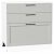 Шкаф нижний с 3-мя ящиками Сканди Grey Silkwood/Белый 816*800*480