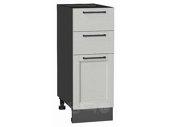 Шкаф нижний с 3-мя ящиками Сканди Grey Silkwood/Graphite 816*300*480