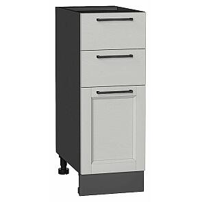 Шкаф нижний с 3-мя ящиками Сканди Grey Silkwood/Graphite 816*300*480