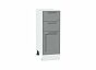 Шкаф нижний с 3-мя ящиками Сканди Grey Softwood Белый 816*300*480