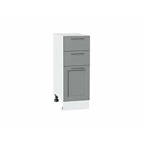 Шкаф нижний с 3-мя ящиками Сканди Grey Softwood Белый 816*300*480