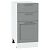 Шкаф нижний с 3-мя ящиками Сканди Grey Softwood Белый 816*400*480