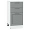 Шкаф нижний с 3-мя ящиками Сканди Grey Softwood Белый 816*400*480 Шкаф нижний с 3-мя ящиками Сканди Grey Softwood Белый 816*400*480