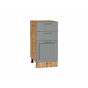 Шкаф нижний с 3-мя ящиками Сканди Grey Softwood Дуб Вотан 816*400*480