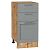Шкаф нижний с 3-мя ящиками Сканди Grey Softwood Дуб Вотан 816*400*480