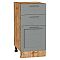 Шкаф нижний с 3-мя ящиками Сканди Grey Softwood Дуб Вотан 816*400*480 Шкаф нижний с 3-мя ящиками Сканди Grey Softwood Дуб Вотан 816*400*480