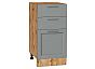 Шкаф нижний с 3-мя ящиками Сканди Grey Softwood Дуб Вотан 816*400*480