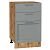 Шкаф нижний с 3-мя ящиками Сканди Grey Softwood Дуб Вотан 816*500*480