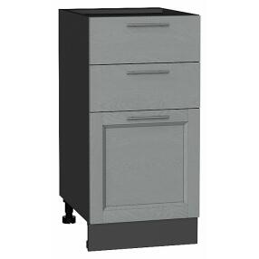 Шкаф нижний с 3-мя ящиками Сканди Grey Softwood Graphite 816*400*480