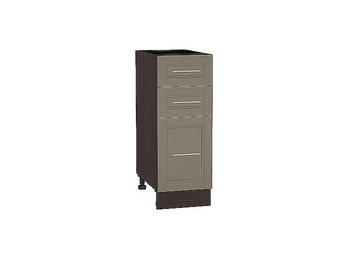 Шкаф нижний с 3-мя ящиками Сканди Н 303 Cappuccino Wood-Венге