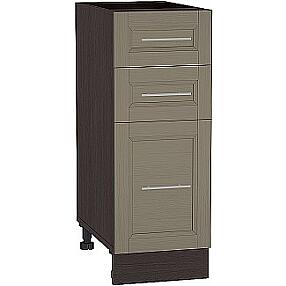 Шкаф нижний с 3-мя ящиками Сканди Н 303 Cappuccino Wood-Венге