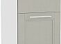 Шкаф нижний с 3-мя ящиками Сканди Н 303 Grey Softwood-Белый