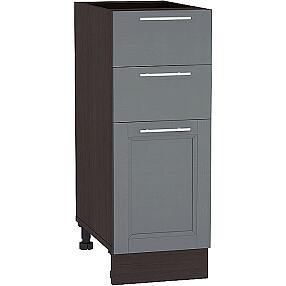 Шкаф нижний с 3-мя ящиками Сканди Н 303 Graphite Softwood-Венге