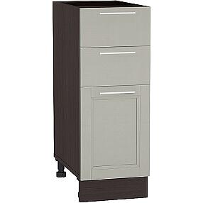 Шкаф нижний с 3-мя ящиками Сканди Н 303 Grey Softwood-Венге