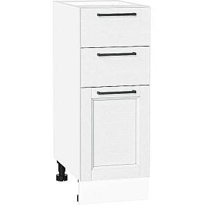 Шкаф нижний с 3-мя ящиками Сканди White Silkwood/Белый 816*300*480