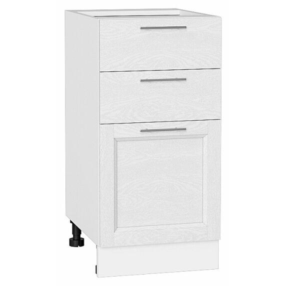 Шкаф нижний с 3-мя ящиками Сканди White Softwood/Белый 816*400*480