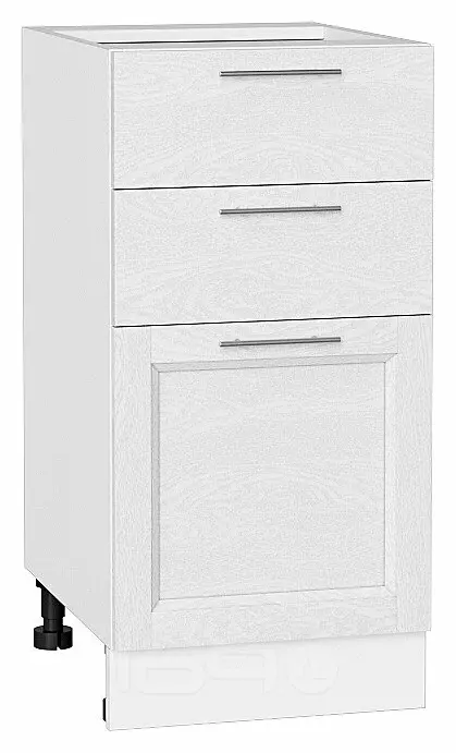 Шкаф нижний с 3-мя ящиками Сканди White Softwood/Белый 816*400*480
