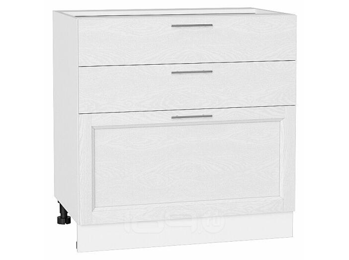 Шкаф нижний с 3-мя ящиками Сканди White Softwood/Белый 816*800*480