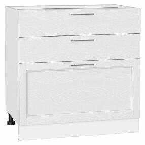 Шкаф нижний с 3-мя ящиками Сканди White Softwood/Белый 816*800*480