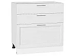 Шкаф нижний с 3-мя ящиками Сканди White Softwood/Белый 816*800*480