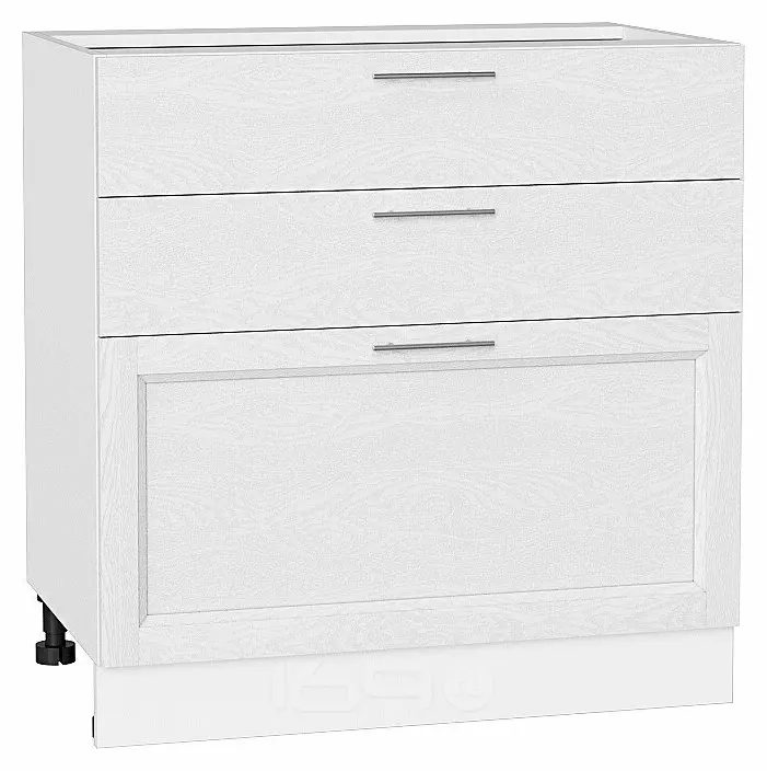 Шкаф нижний с 3-мя ящиками Сканди White Softwood/Белый 816*800*480