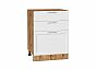 Шкаф нижний с 3-мя ящиками Сканди White Softwood Дуб Вотан 816*600*480