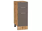 Шкаф нижний с 3-мя ящиками Терра Смоки Софт Дуб Вотан 816*300*478