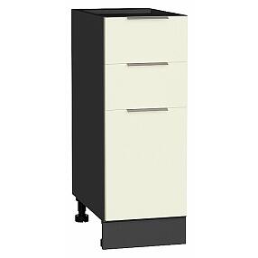 Шкаф нижний с 3-мя ящиками Терра Ваниль софт Graphite 816*300*478