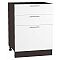 Шкаф нижний с 3-мя ящиками Валерия-М Белый глянец Graphite Шкаф нижний с 3-мя ящиками Валерия-М Белый глянец Graphite