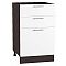 Шкаф нижний с 3-мя ящиками Валерия-М Белый глянец Graphite
