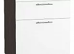 Шкаф нижний с 3-мя ящиками Валерия-М Белый глянец Graphite