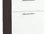 Шкаф нижний с 3-мя ящиками Валерия-М Белый глянец Graphite 816*400*478