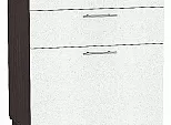 Шкаф нижний с 3-мя ящиками Валерия-М Белый металлик Graphite