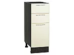 Шкаф нижний с 3-мя ящиками Валерия-М Бежевый металлик Graphite 816*300*478