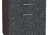 Шкаф нижний с 3-мя ящиками Валерия-М Черный металлик дождь Graphite 816*600*480