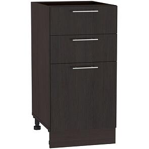 Шкаф нижний с 3-мя ящиками Валерия-М Н 403 Венге-Венге