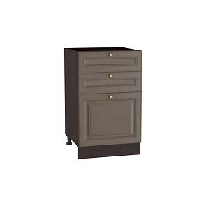 Шкаф нижний с 3-мя ящиками Версаль Н 503 Смоки Софт-Венге 
