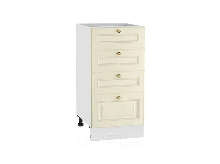 Шкаф нижний с 4-мя ящиками Версаль Н 404 Ваниль Софт-Белый