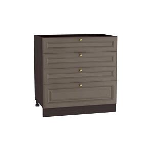 Шкаф нижний с 4-мя ящиками Версаль Н 804 Смоки Софт-Венге