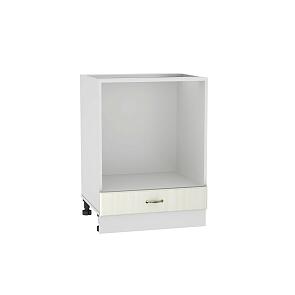 Шкаф нижний под духовку Виктория НД 600 Белый сандал-Белый