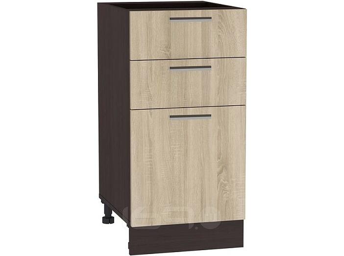 Шкаф нижний с 3-мя ящиками Брауни ШН 403 ЛДСП Дуб сонома