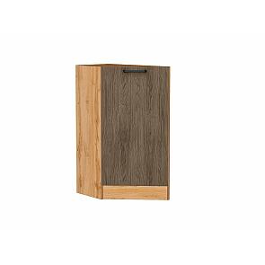 Шкаф нижний торцевой Флэт Brown Casella Oak 2S/Дуб Вотан 816*296*552