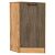 Шкаф нижний торцевой Флэт Brown Casella Oak 2S/Дуб Вотан 816*296*552