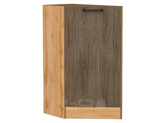 Шкаф нижний торцевой Флэт Brown Casella Oak 2S/Дуб Вотан 816*296*552