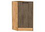 Шкаф нижний торцевой Флэт Brown Casella Oak 2S/Дуб Вотан 816*296*552